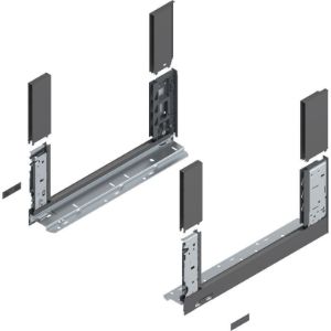 BLUM LEGRABOX free stranica predala, višina C, NL 400mm, orion siva, mat