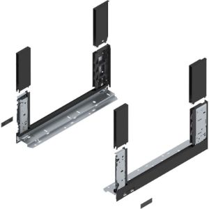 BLUM LEGRABOX free stranica predala, višina C, NL 400mm, karbon črna, mat