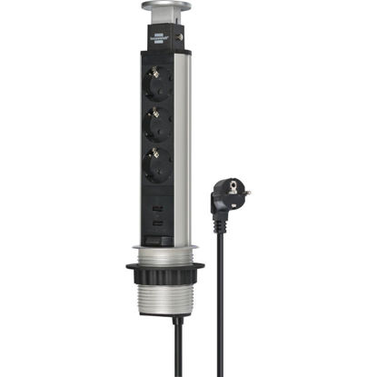 brennenstuhl-vticnica-tower-power-3-x-schuko-usb-a-polnilnik-barva-aluminija
