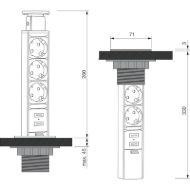 brennenstuhl-vticnica-tower-power-3-x-schuko-usb-a-polnilnik-barva-aluminija