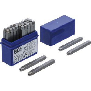 BGS set označevalnih žigov za črke, standardni, 3 mm
