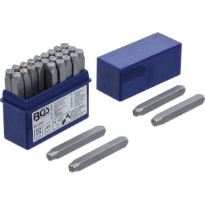 BGS set označevalnih žigov za črke, standardni, 5 mm
