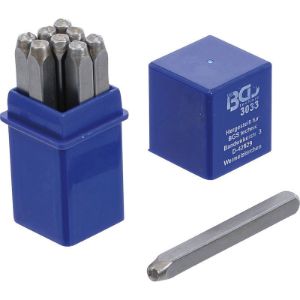 BGS set označevalnih žigov za številke, standardni, 4 mm