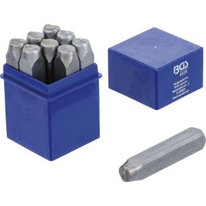 BGS set označevalnih žigov za številke, standardni, 10 mm