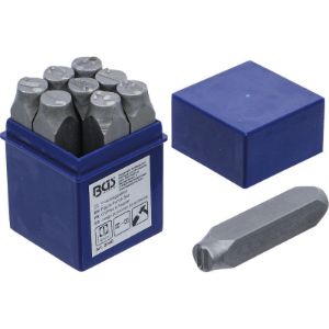 BGS set označevalnih žigov za številke, standardni, 12 mm