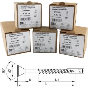 SPEED iverni vijak z ugreznjeno glavo, 4.0 x 35, DN, torx 20, /manjše pakiranje