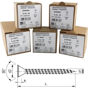 SPEED iverni vijak z ugreznjeno glavo, 6.0 x 60, CN, torx 30 /manjše pakiranje