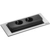 evoline-backflip-vticnica-2-x-schuko-vticnici-1-x-usb-c-polnilnik-inox