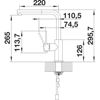 blanco-kuhinjska-armatura-lanora-s-523123-tlacna-inox