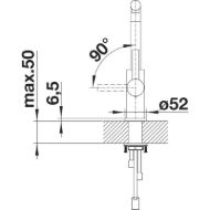 blanco-kuhinjska-armatura-lanora-s-523123-tlacna-inox