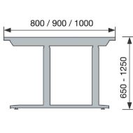 mizno-podnozje-worktec-4-stebri-elek-nasta-sirina-2000-mm-beli-aluminij