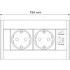 evoline-v-dock-vticnica-2-x-schuko-usb-a-c-polnilnik-crn
