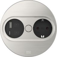 bachmann-vgradna-vticnica-twist-2-okrogla-vticnica-schuko-usb-videz-inox