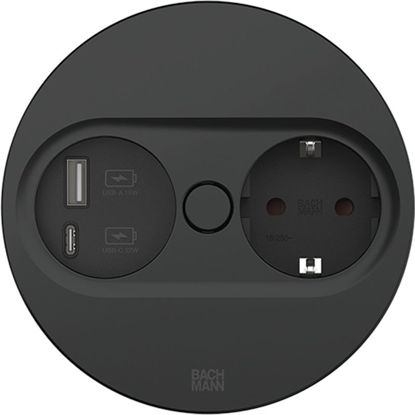 bachmann-vgradna-vticnica-twist-2-okrogla-vticnica-schuko-usb-crna-mat