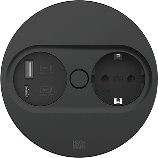 bachmann-vgradna-vticnica-twist-2-okrogla-vticnica-schuko-usb-crna-mat