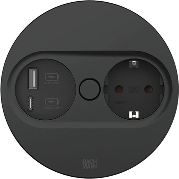 bachmann-vgradna-vticnica-twist-2-okrogla-vticnica-schuko-usb-crna-mat