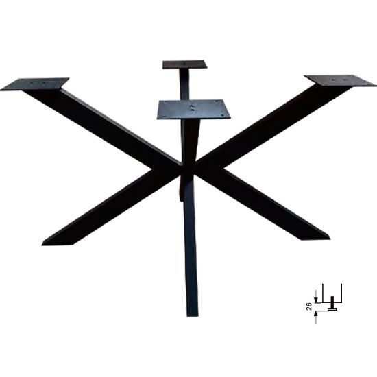 podnozje-cross-xxl-crno-z-regulacijo