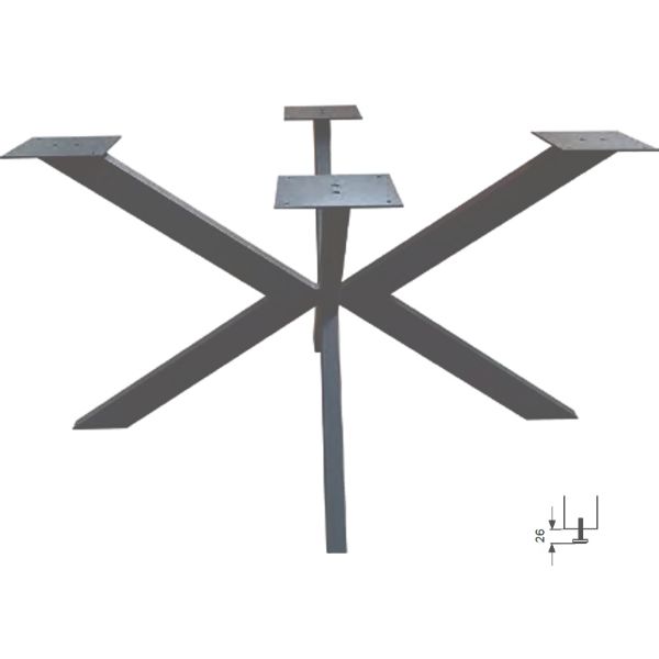podnozje-cross-xxl-antracit-z-regulacijo