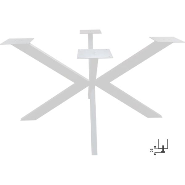 podnozje-cross-xxl-belo-z-regulacijo