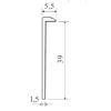 volpato-apl-profil-crni-natur-koncni-levi-600-mm