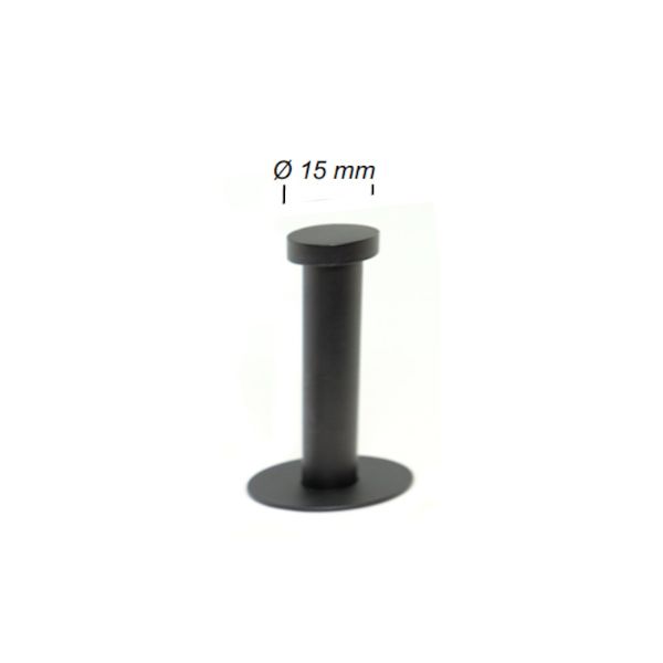 Pohištveni stenski obešalnik Grimme 75 0431 16 (Črn, Inox)