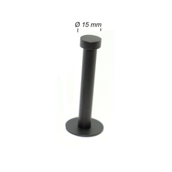 Pohištveni stenski obešalnik Grimme 75 0432 16 (Črn, Inox)
