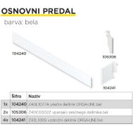 Blum ORGA-LINE Prečni Delilni Profil Z40L1077A Svileno Bela