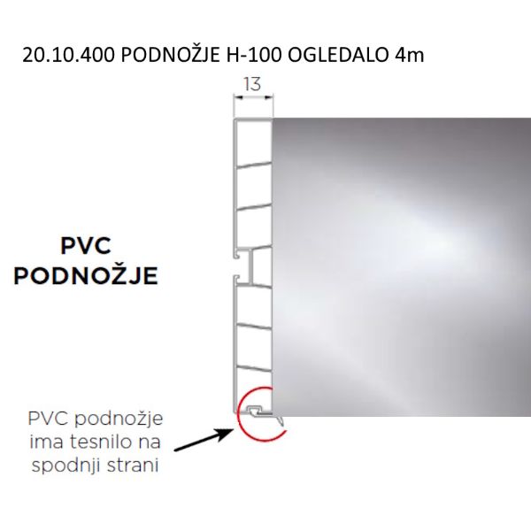 VOLPATO Podnožna letev H-100 Ogledalo 4m (20.10.400)