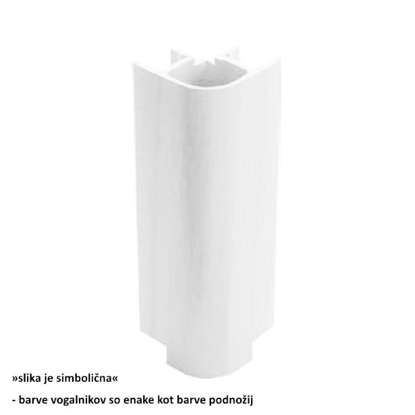 PVC 90° vogalnik Volpato 21.0950.P (H-100) bel