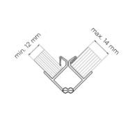 Volpato variabilni PVC vogalnik H-150 (90°-270°) -mere