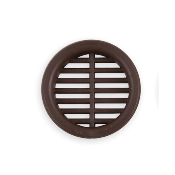 Okrogli ZRAČNIK Ø35mm RJAV PVC 100 kos