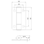 SISO Samozapiralno Nasadilo Črno Inox AISI 304 (2 kos)-mere
