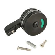 SISO X-Kljuka-Ključavnica za WC Črna Inox AISI 304 (10-18mm)