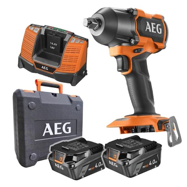 AEG BSS 18MTF12BL-402C akumulatorski udarni ključ 18V (2x 4.0Ah)