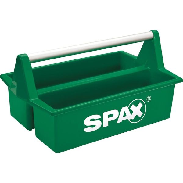 Zeleni plastični pladenj za orodje SPAX 400x250x200 mm