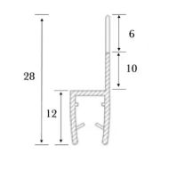 SISO X-tesnilo steklo-steklo 8mm 2,5m 15.22.281-1-mere