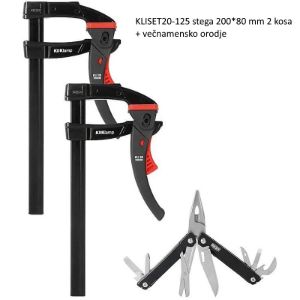 KLISET20-125 STEGA 200*80mm 2kosa +1*multitool